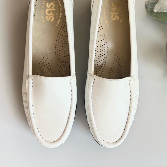 SAS San Antonio Shoemaker Simplify Slip On Loafer Comfortable White Size: 7 New - Picture 8 of 13